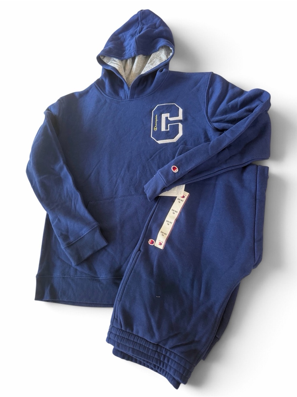 Champion Royal Blue Kids Hooded Sweatshirt and Jogger Set